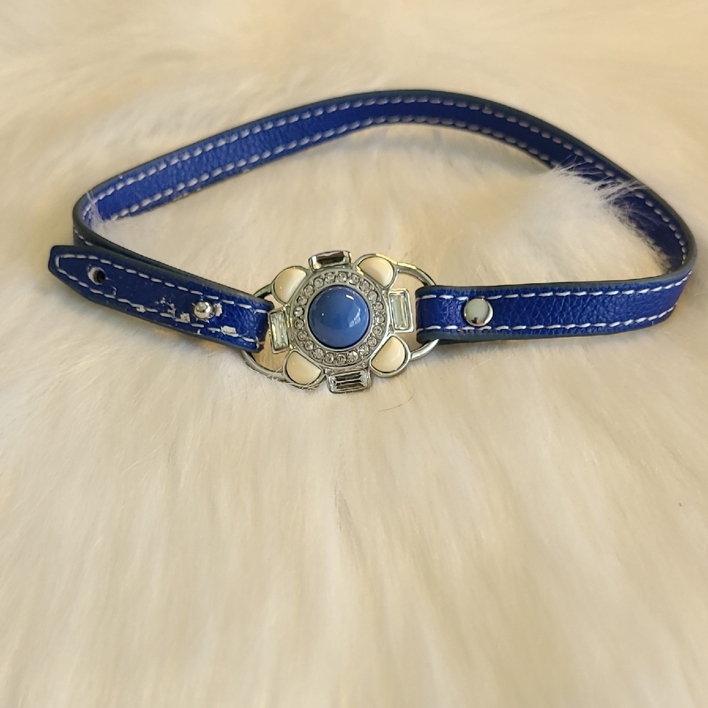 Blue Leather Women's Bracelet